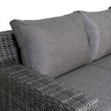 Nashville luxe hoek loungeset 4-delig | wicker | 255x255cm | Falcon Grey
