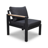 Firenza loveseat 5-delig | aluminium + hardhout | Light teaklook | multi-functioneel