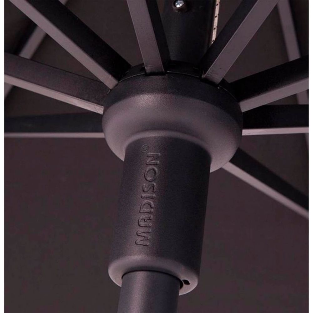 Syros luxe parasol 280x280cm | lichtgrijs