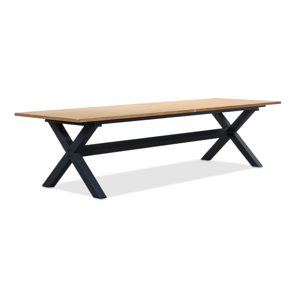 Lucan/Portofino zand dining tuinset | 8 personen | teakhout + touw | 300cm
