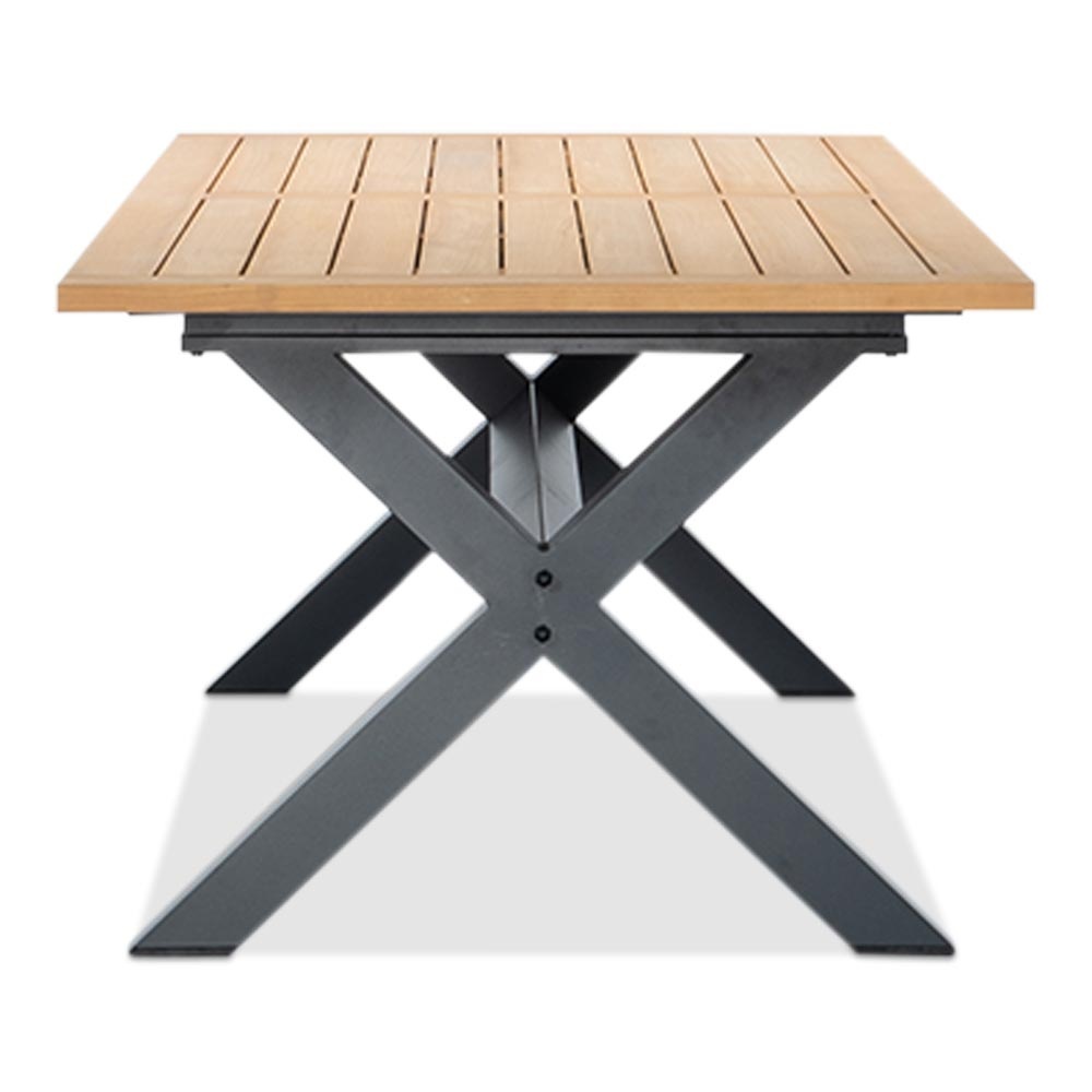 Lucan/Portofino zand dining tuinset | 8 personen | teakhout + touw | 300cm