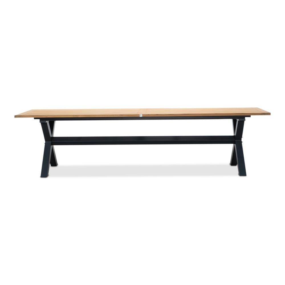Lucan/Portofino zand dining tuinset | 8 personen | teakhout + touw | 300cm
