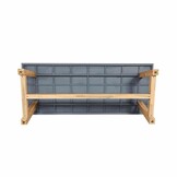 Veltis/Padua terra dining tuinset | 6 personen | betonlook + touw | 250cm