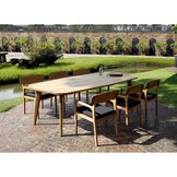 Rixos dining tuintafel 6 personen | hardhout | teaklook | 220cm