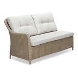 Arizona dining loungeset 7 personen | wicker + aluminium | Royal Sand | 6-delig - 245x245cm