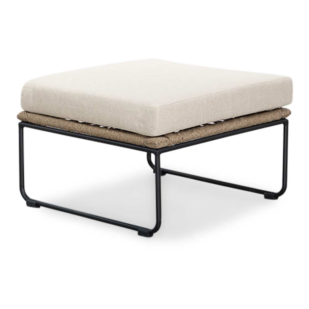 Potenza hoek loungeset 5 personen | aluminium + touw | Sahara Dust | 3-delig - 213x213cm