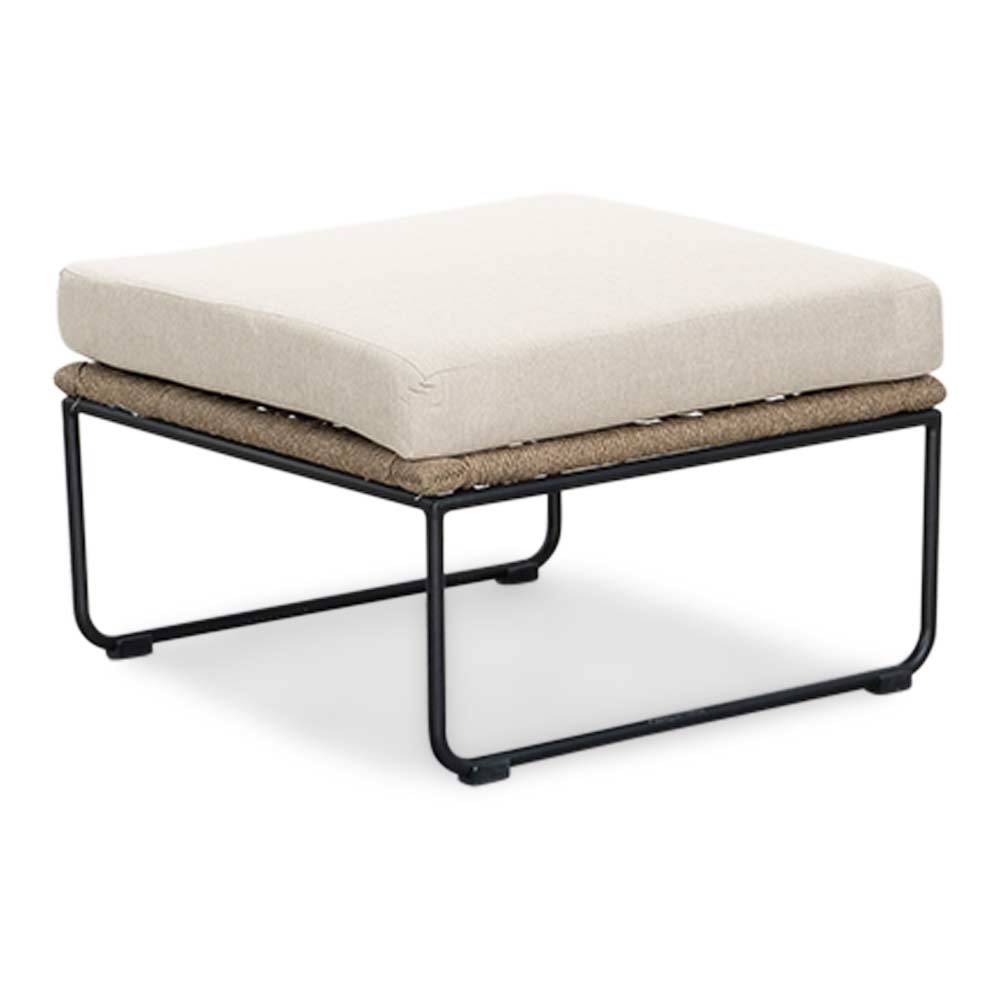 Potenza hoek loungeset 5 personen | aluminium + touw | Sahara Dust | 3-delig - 213x213cm