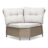 Arizona dining loungeset 7 personen | wicker + aluminium | Royal Sand | 6-delig - 245x245cm