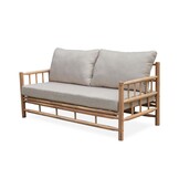 Costa Rica stoel-bank loungeset 4 personen | hardhout | Bamboo taupe | 4-delig