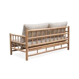 Costa Rica stoel-bank loungeset 4 personen | hardhout | Bamboo taupe | 4-delig