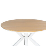 Calgary dining tuintafel 4 personen | polywood + aluminium | Natural Wood | Ø120cm rond