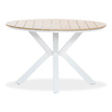 Calgary dining tuintafel 4 personen | polywood + aluminium | Natural Wood | Ø120cm rond