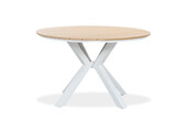 Calgary dining tuintafel 4 personen | polywood + aluminium | Natural Wood | Ø120cm rond