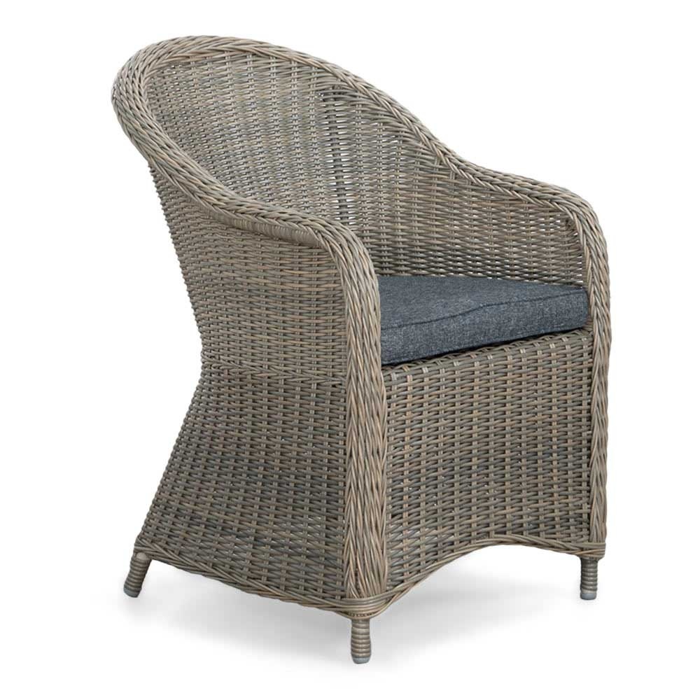 Toulouse dining tuinstoel | wicker | Ash Grey afbeelding