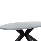 Stockholm dining tuintafel 4 personen | polystone + staal | betonlook | 200cm