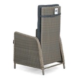 Livorno/Rennes dining tuinset | 4 personen | betonlook + wicker | 200cm ovaal