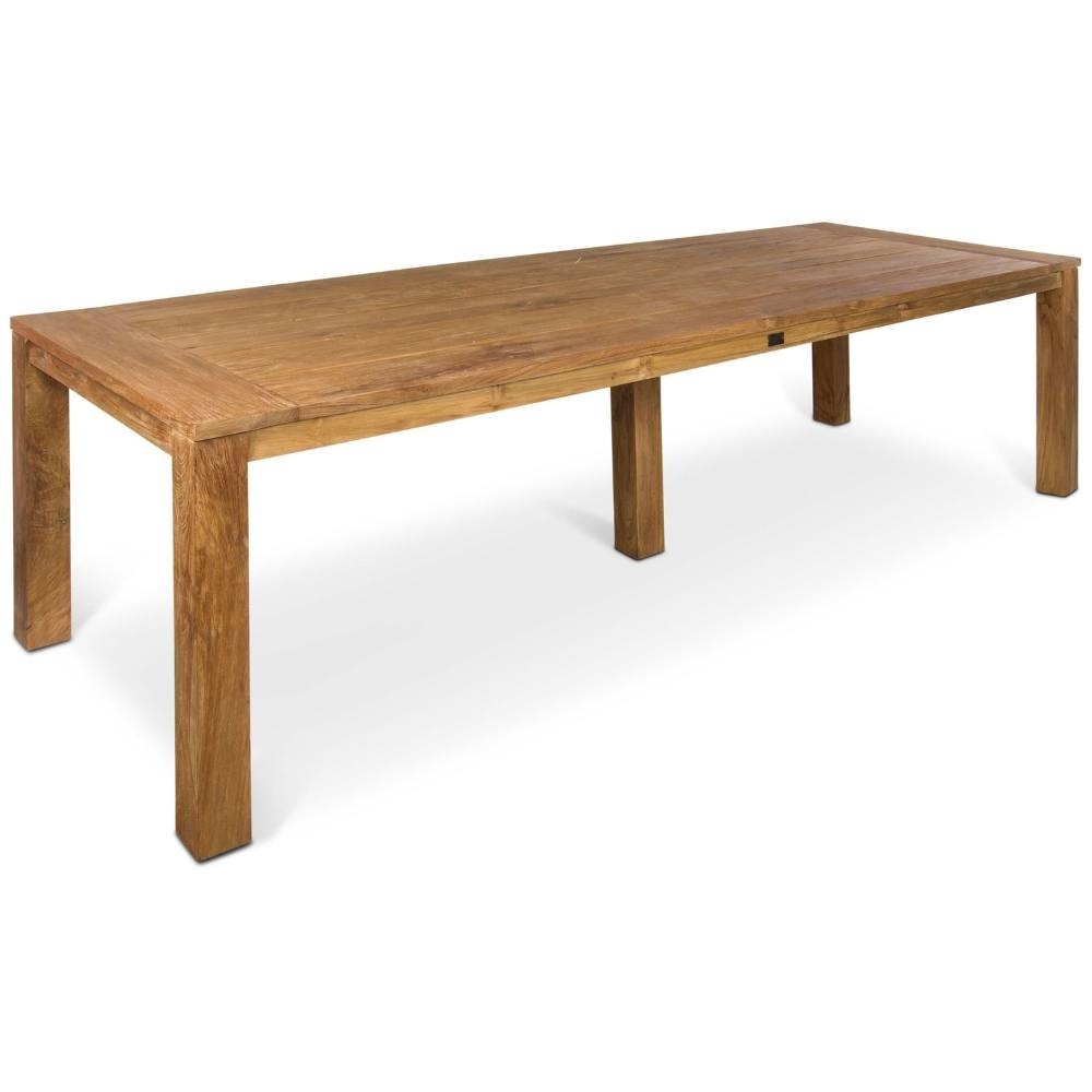 Victoria/Napels dining tuinset | 8 personen | teakhout + wicker | 300cm