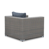 Asker loungestoel tuin | wicker | Ash Grey