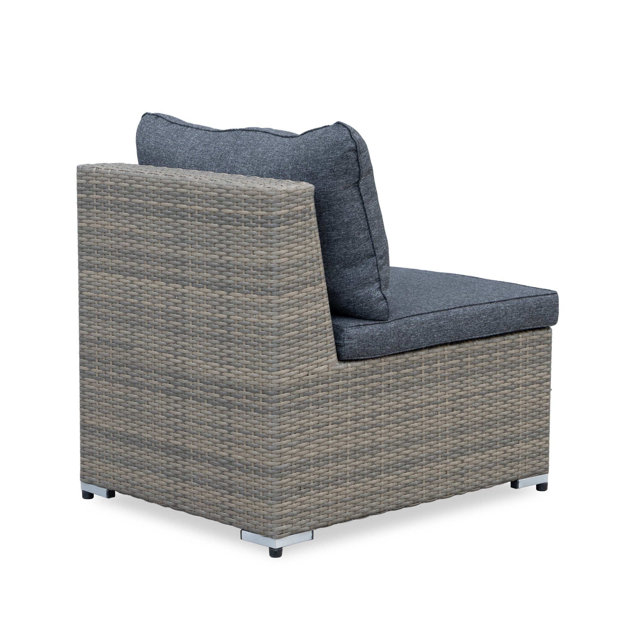 Ontario loungestoel | wicker | Ash Grey