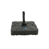 Lissabon zweefparasol | 300x300cm met parasolvoet | zwart