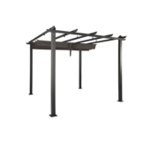 Velas zonnedoek/pergola | aluminium + 140gr polyester | grijs | 300x300cm