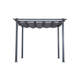 Velas zonnedoek/pergola | aluminium + 140gr polyester | grijs | 300x300cm