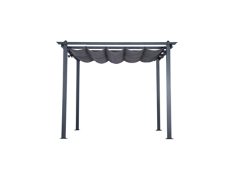 Velas zonnedoek/pergola | aluminium + 140gr polyester | grijs | 300x300cm