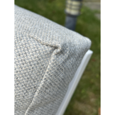 Seattle hoek loungeset 5 personen | aluminium + polywood | wit | 5-delig - 270x210cm