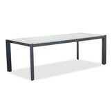 Cortona Grey/Seville olijfgroen dining tuinset | 6 personen | polywood + touw | 220cm