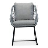 Kampa Natural/Portofino grijs dining tuinset | 6 personen | polywood + touw | 210cm