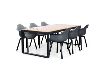 Kampa Natural/Montreux dining tuinset | 6 personen | polywood + kunststof | 210cm