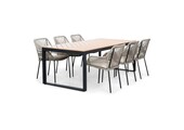 Kampa Natural/Seville zand dining tuinset | 6 personen | polywood + touw | 210cm