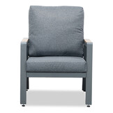 Budapest stoel-bank loungeset met verstelbare tafel 5 personen | aluminium + polywood | antraciet | 4-delig