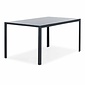 LUX outdoor living Manchester dining tuintafel 4 personen | polywood + aluminium | zwart | 150cm