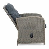 Cortona Grey/Bilbao dining tuinset | 6 personen | polywood + wicker | 220cm