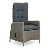 Cortona Grey/Rennes dining tuinset | 6 personen | polywood + wicker | 220cm