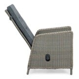 Cortona Grey/Rennes dining tuinset | 6 personen | polywood + wicker | 220cm