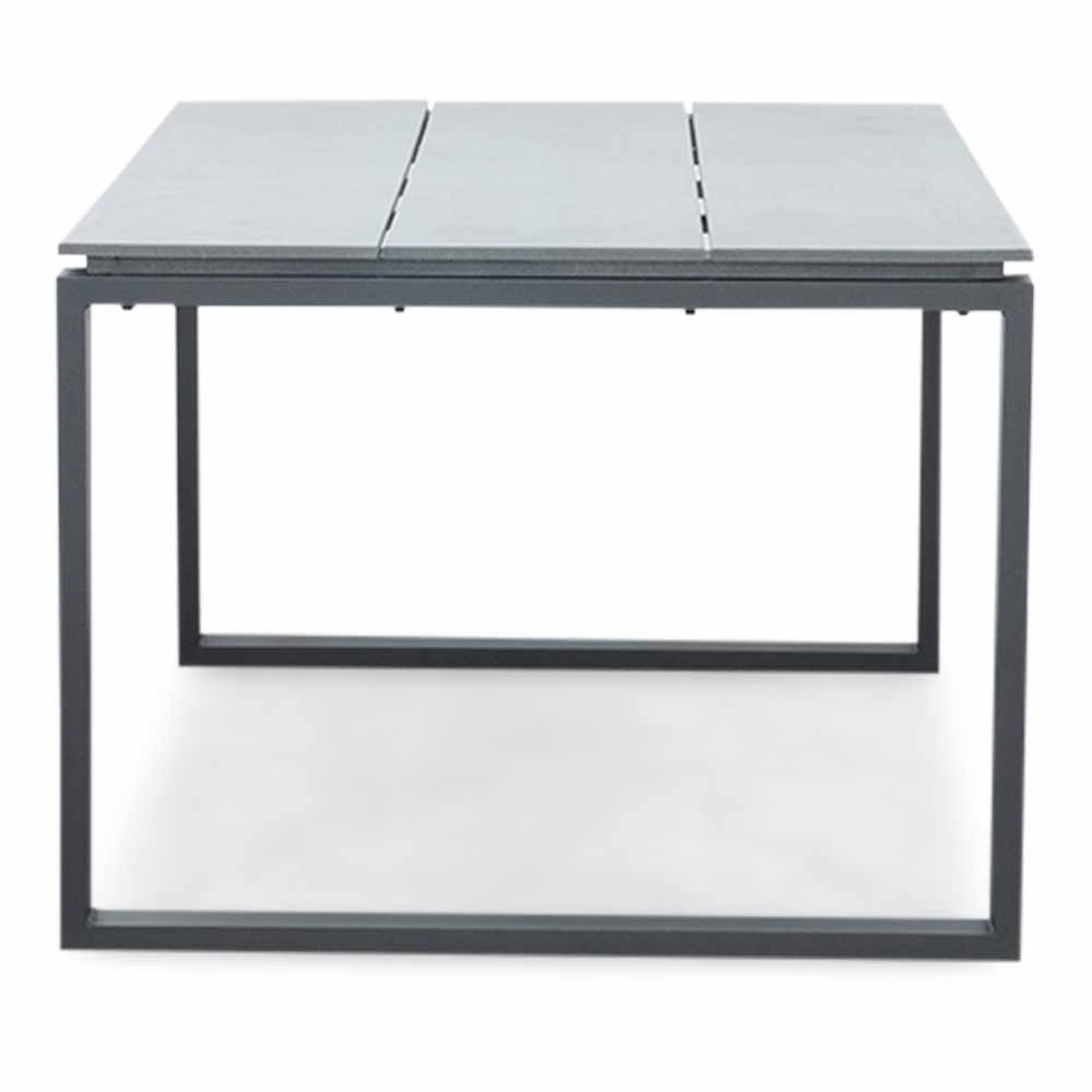 Helsinki Grey/Mojito Negro dining tuinset | 4 personen | polywood + textileen | 160cm