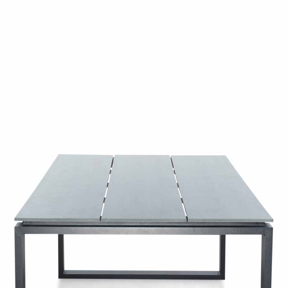 Helsinki Grey/Mojito Negro dining tuinset | 4 personen | polywood + textileen | 160cm