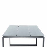 Helsinki Grey/Napels dining tuinset | 4 personen | polywood + wicker | 160cm