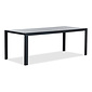 LUX outdoor living Manchester dining tuintafel 6 personen | polywood + aluminium | zwart | 205cm