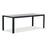 Manchester/Seville olijfgroen dining tuinset | 6 personen | aluminium + touw | 205cm