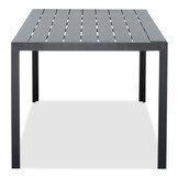 Manchester/Seville olijfgroen dining tuinset | 6 personen | aluminium + touw | 205cm