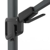 Milano T² zweefparasol | 300x300cm | antraciet