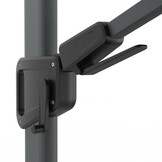 Milano T² zweefparasol | 300x300cm  | taupe