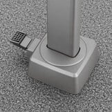 Milano T² zweefparasol - inclusief LED | 300x300cm  | antraciet