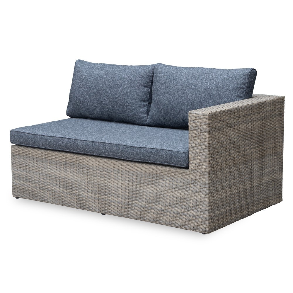 Rio ligbed loungeset modulair 8 personen | wicker | Kobo Grey | 5-delig - 258x193cm