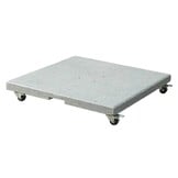 Milano T² zweefparasol | 300x300cm met Salerno parasolvoet 90kg | taupe