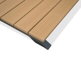 Durban dining tuintafel 6 personen | polywood + aluminium | Natural Wood | 218cm