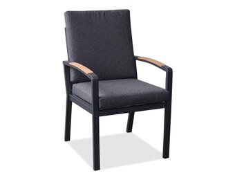 Seattle dining tuinstoel | aluminium | antraciet